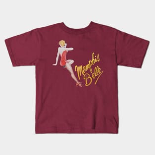 Memphis Belle WW2 Bomber Nose Art Kids T-Shirt